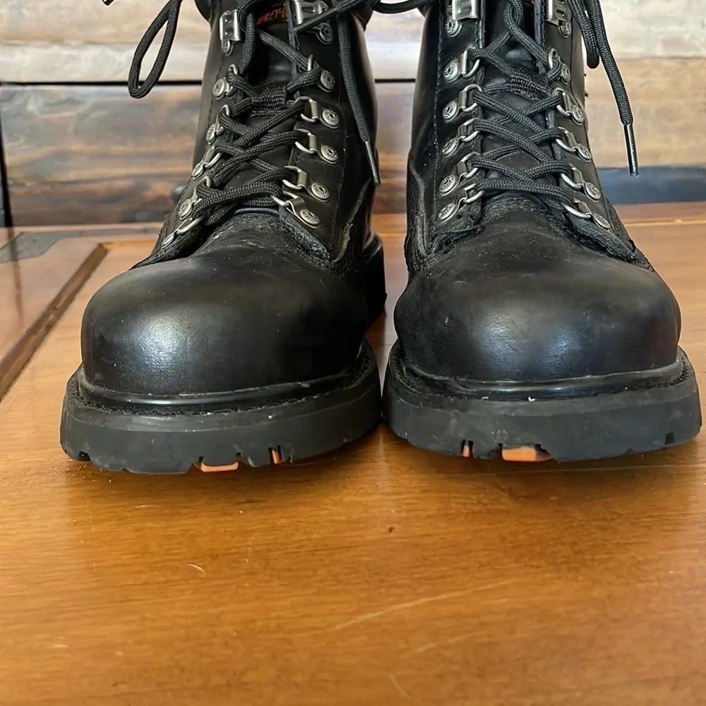 HARLEY Davidson Lace Up Boots Size 8.5